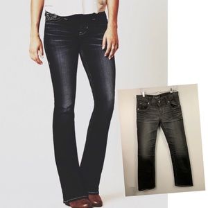 Big Star Sophie Black Bootcut Stretch Jeans.